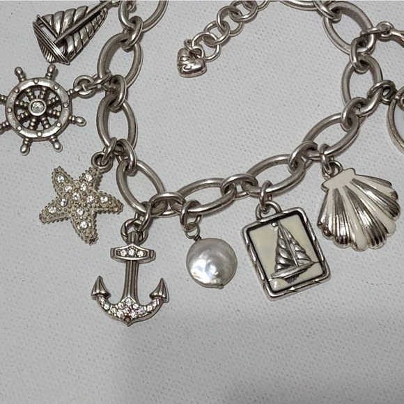 Brighton Ship to Shore nautical sailing charm bracelet Anchor Starfish‎ Seashell - Picture 4 of 8